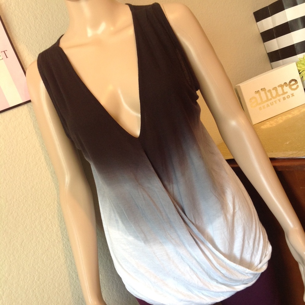 Ombré wrap style top H046